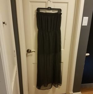 Nwt size L strapless black dress